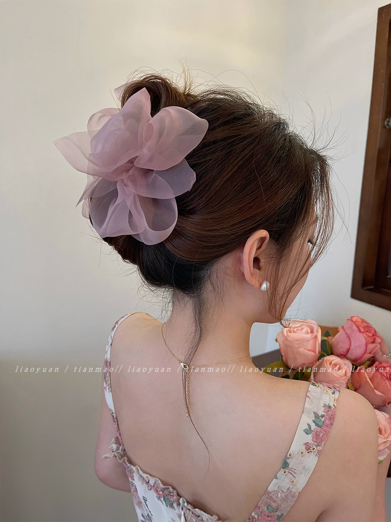 Korea Sweet Mesh Tulle Big Bow - Women'S Fashion Korea review and price