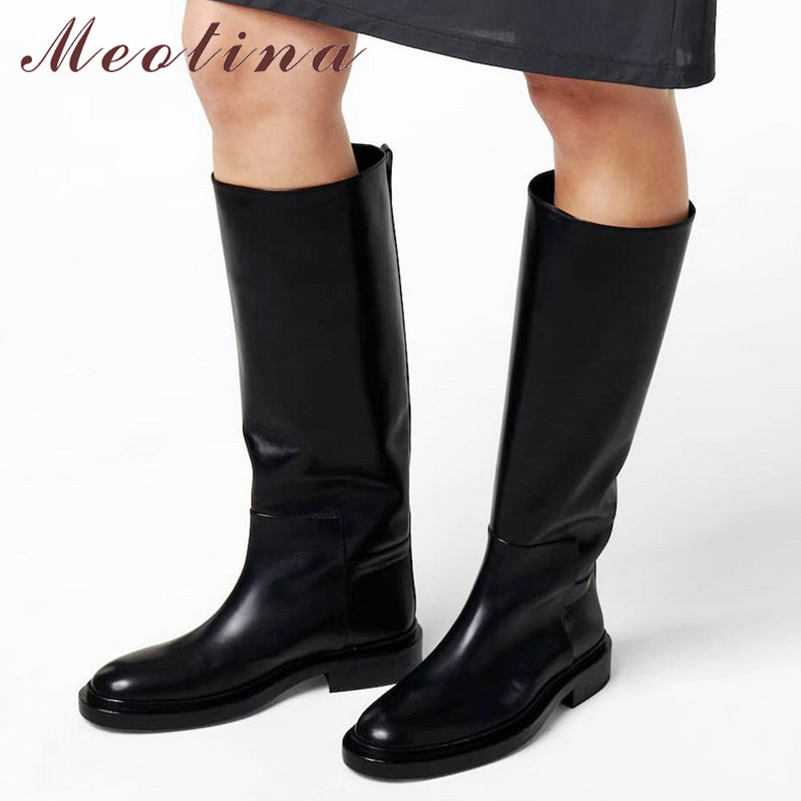 Meotina Women Genuine Leather  - Women'S Fashion Knee High Boots review and price