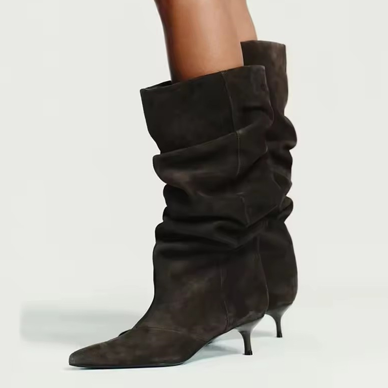 Liyke Runway Fashion Pleated S - Women'S Fashion Knee High Boots review and price