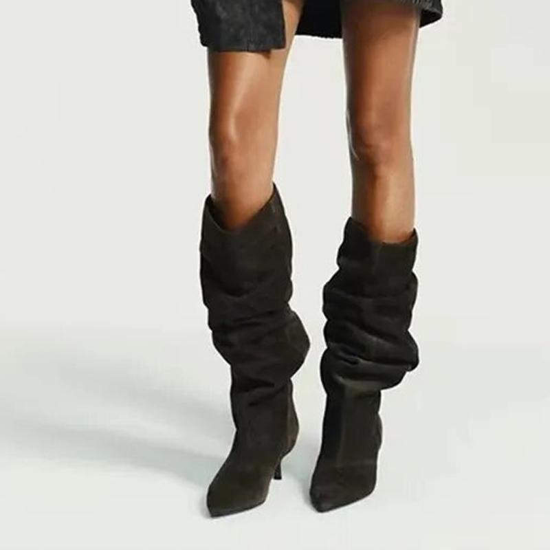 Liyke Runway Fashion Pleated S - Women'S Fashion Knee High Boots review and price